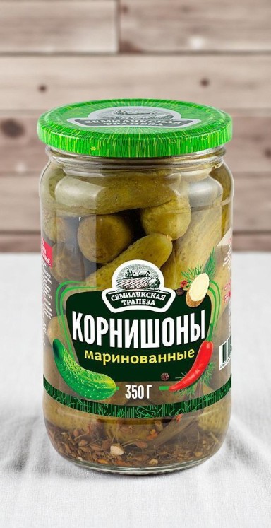Корнишоны хруст.марин. 370мл ст.