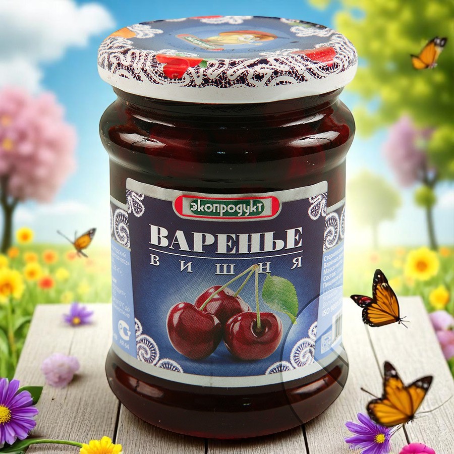 Экопрод. варенье Вишня 325гр