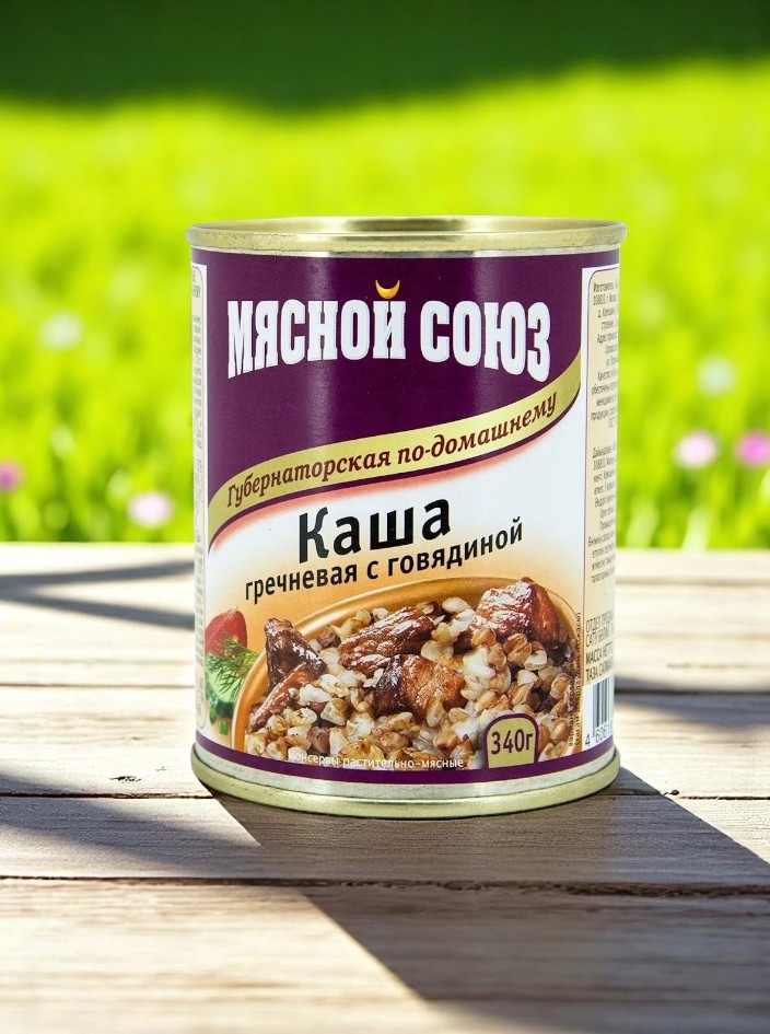М.союз Каша гречневая/говяд. ж/б 340гр