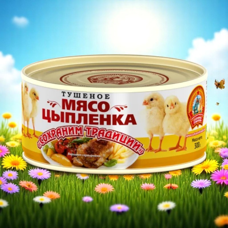 Сохр.трад. мясо Цыпленка туш. 300г