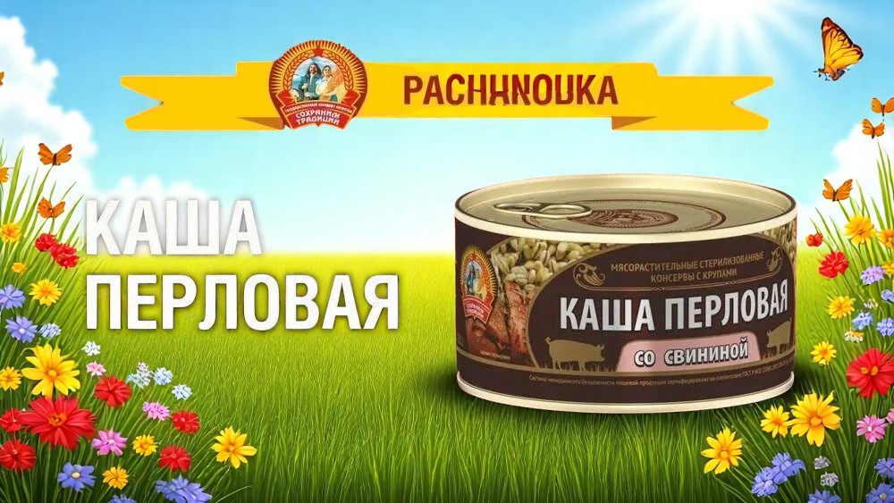 Сохр.трад.Каша Перловая/свинина 325г ключ