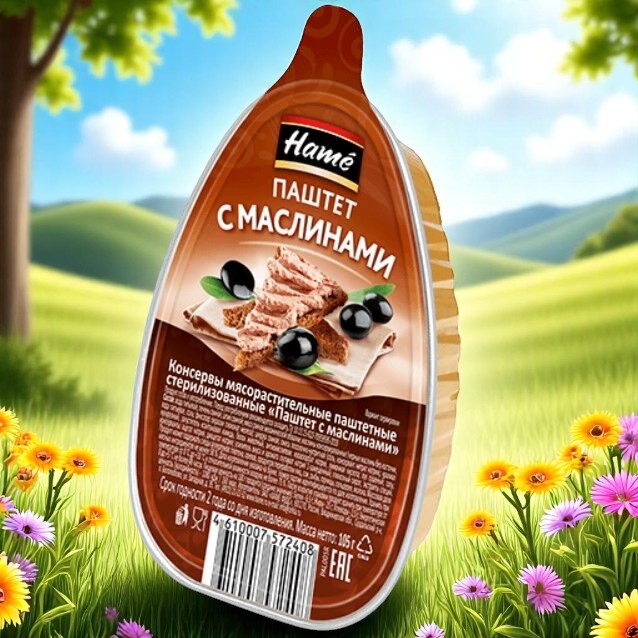 Хаме паштет 105гр с Маслинами