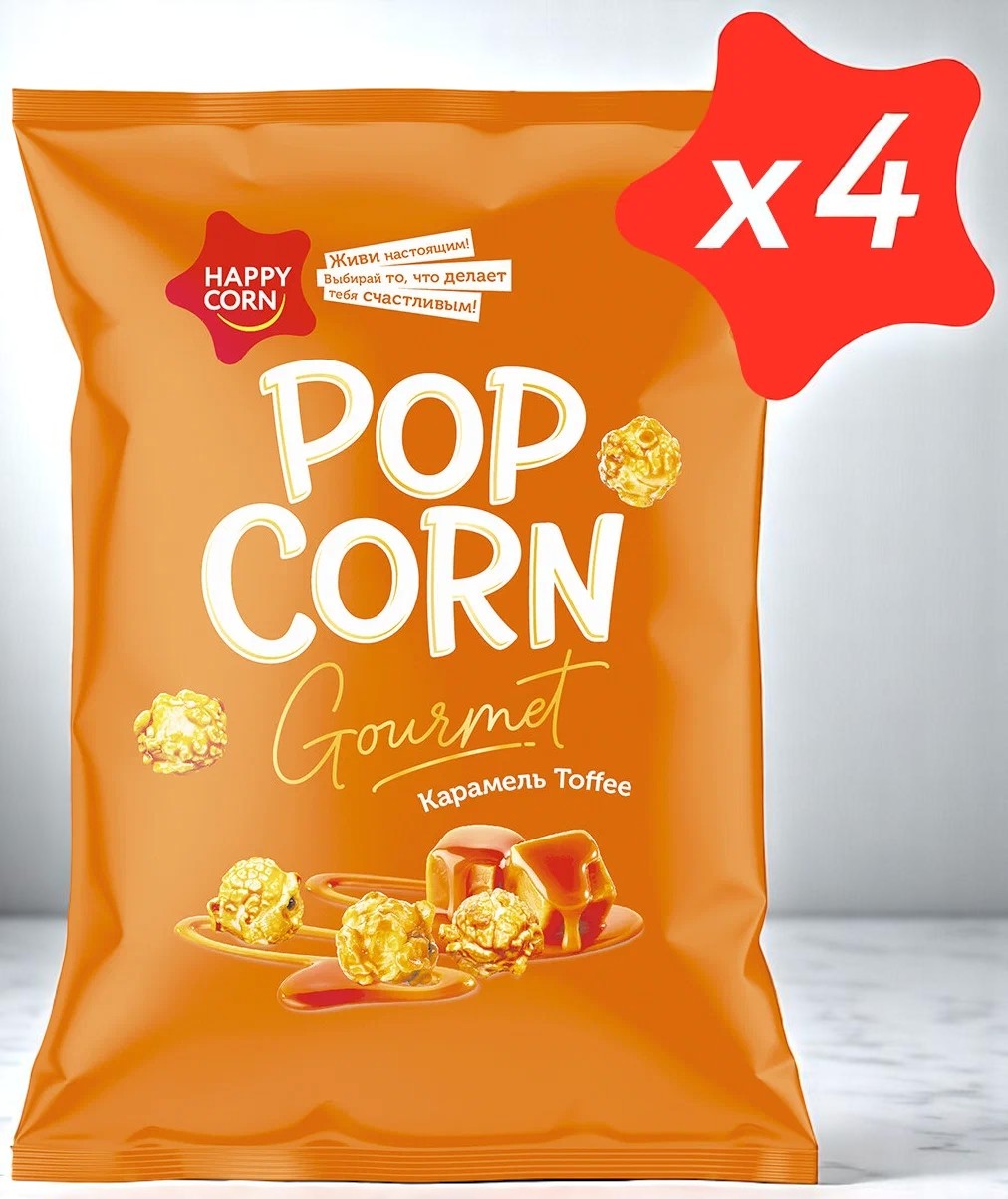 Happy Corn Воздушная кукуруза Карамель 0,1 кг