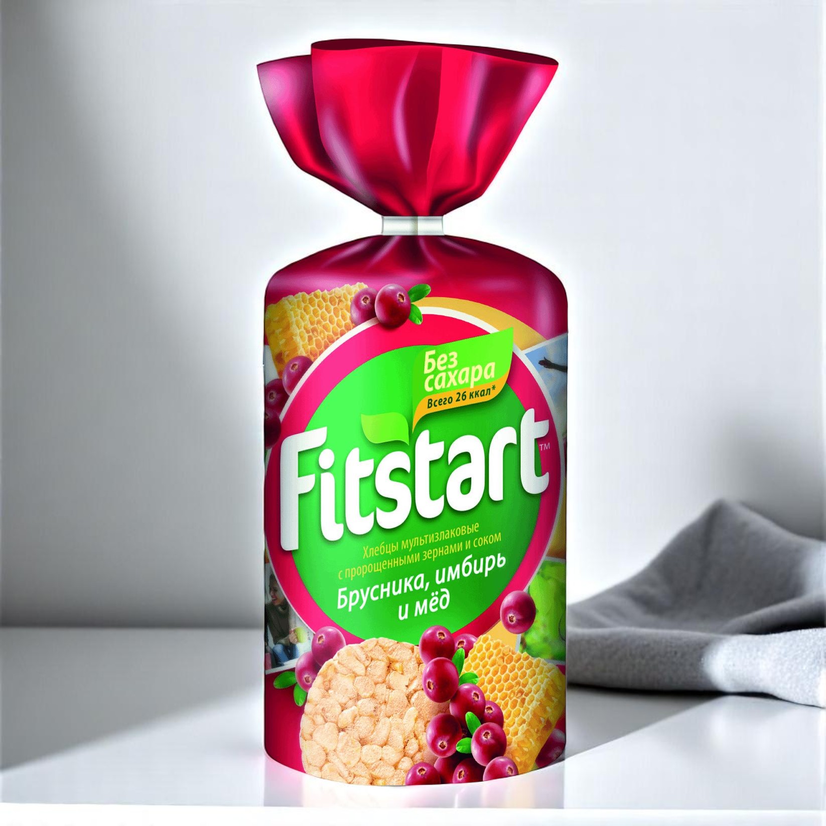 FITSTART Хлебцы мультизл. Брус.Мед.Имбир 100г