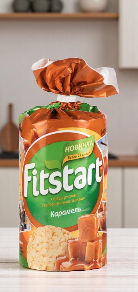 FITSTART Хлебцы Рисовые Карамель 100г