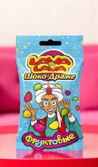 Драже цветное кукурузное в белой шоколадной глазури со вкусом “ТУТТИ-ФРУТТИ” 0,03 кг