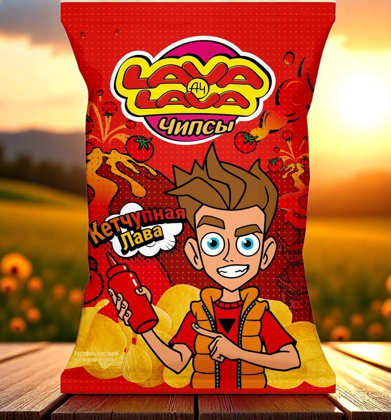 Lava Lava Картофель хруст. Кетчуп 50г пакет