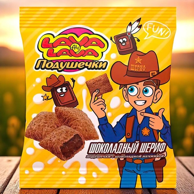 Lava Lava Подушечки Шоколадная начинка 35гпак