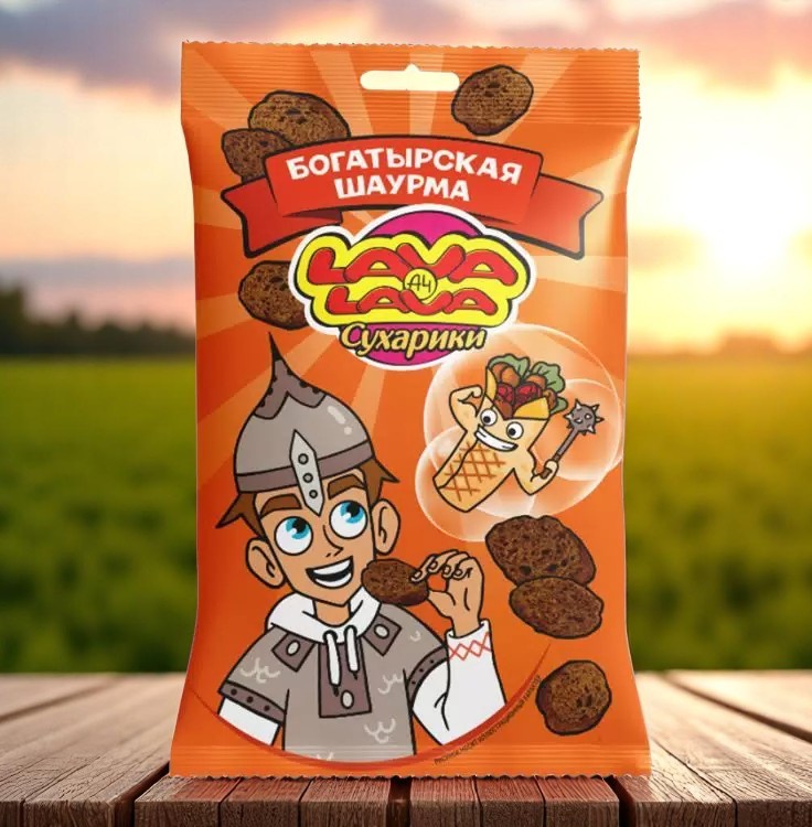 Lava Lava Сухарики Шаурма Богатырская ржан.30г