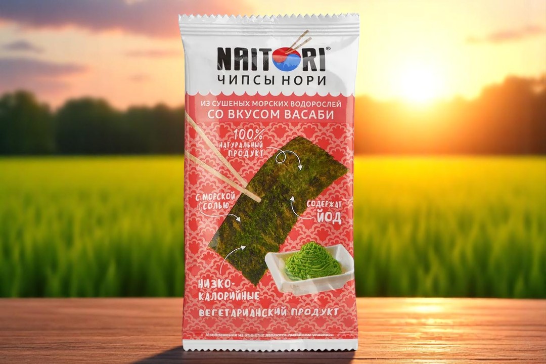Natori чипсы водор. Васаби 3г