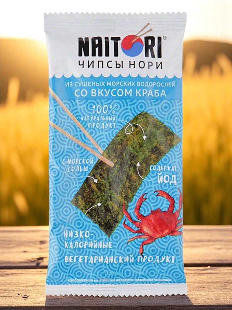 Natori чипсы водор. Краб 3г