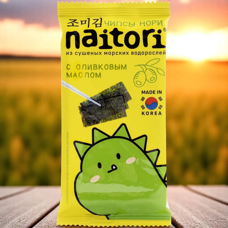 Natori чипсы водор. Оливка 3г
