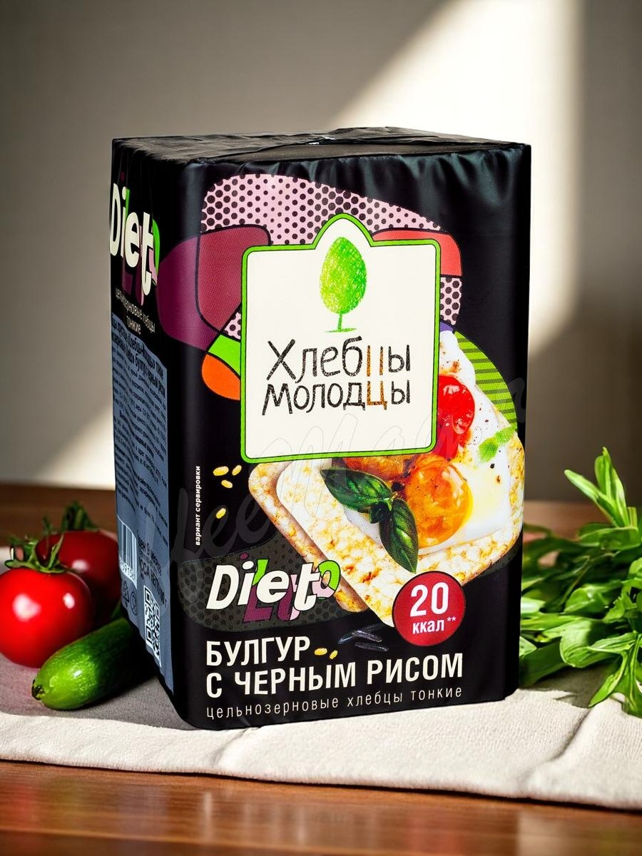 Мистр. Хлебцы пшенич.Булгур кр./Базил.100г