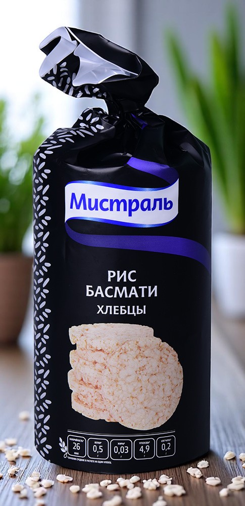 Мистр. Хлебцы рисов.Басмати 100г