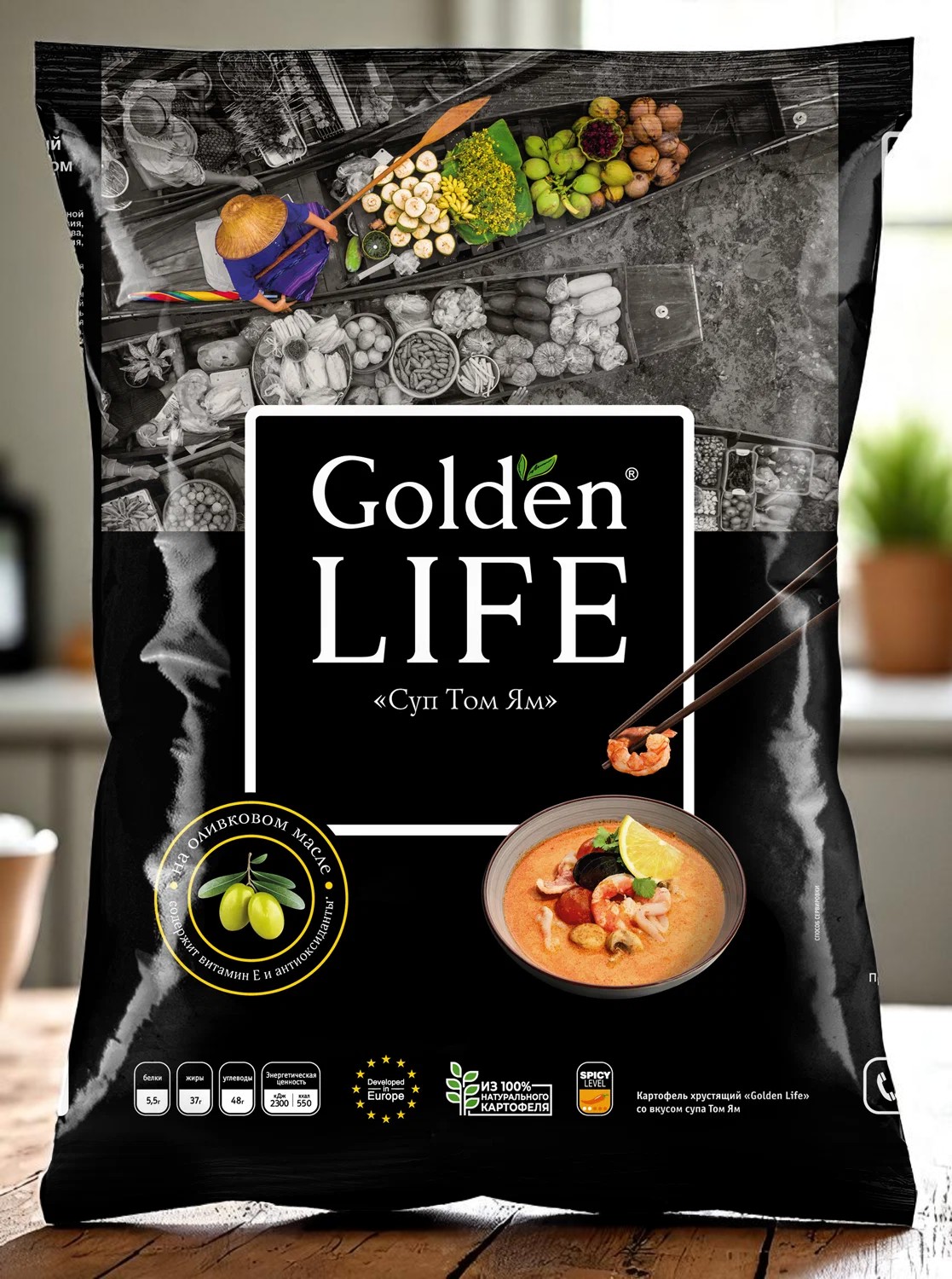 Gold.Life карт.хруст. СУП ТОМ ЯМ 90 г