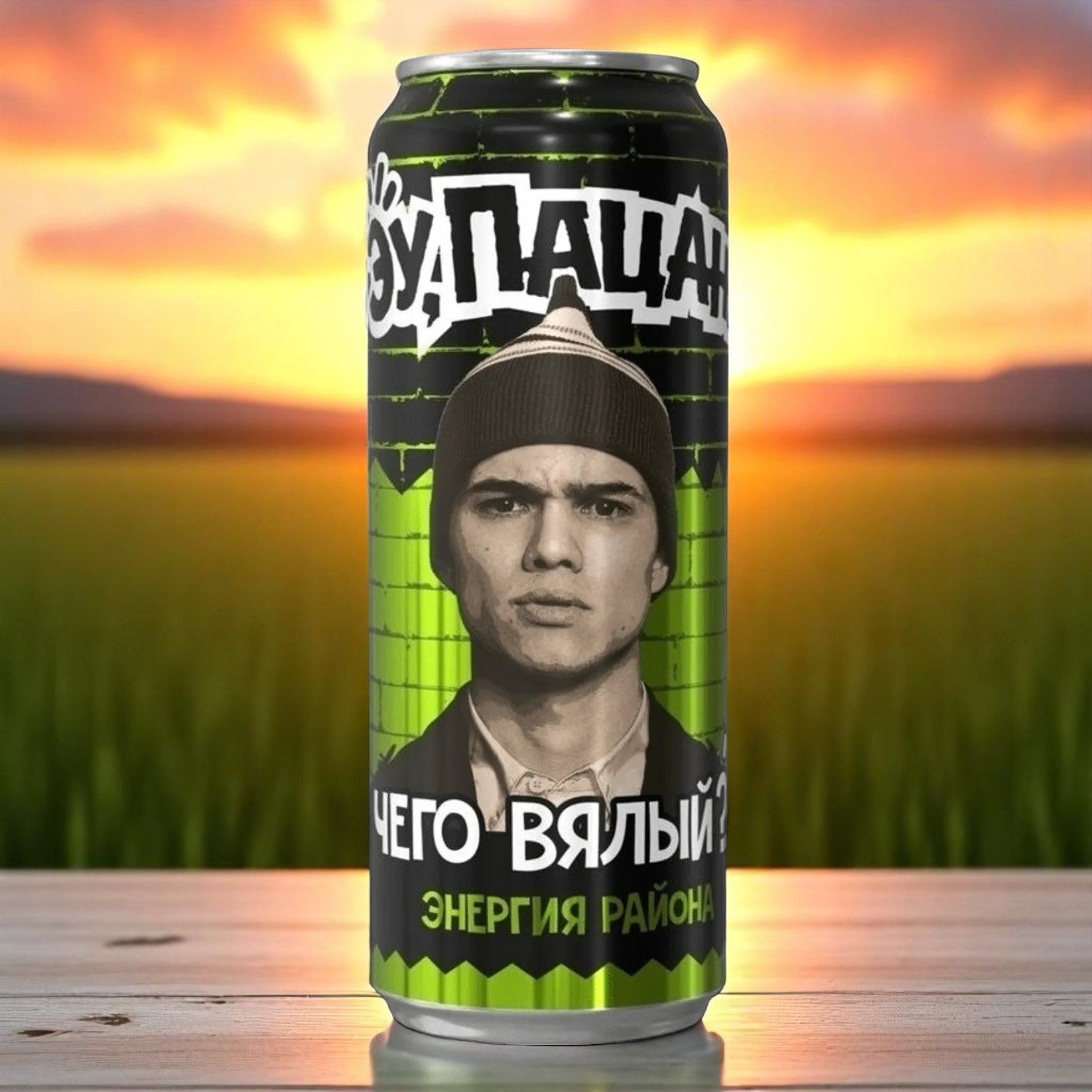 Пацан Напиток б/а энергетческий газированный со вкусом “Малина-Мята” 0,45 л