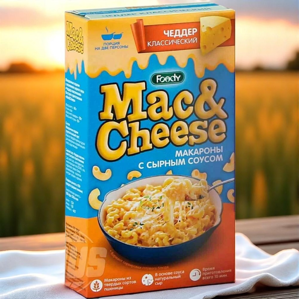 А4 Mac&Cheese макароны / соус Чеддер классический 143 г