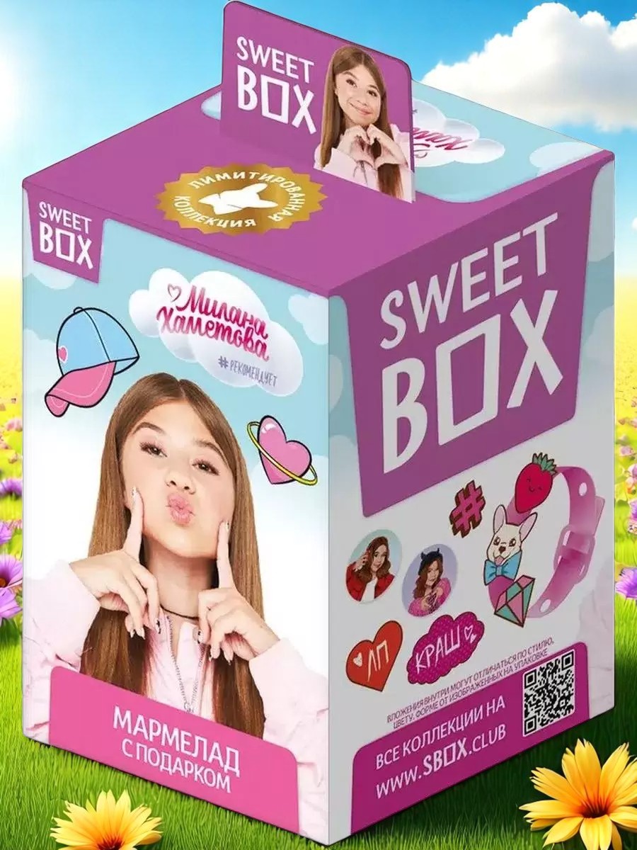 Милана Хаметова SWEET BOX Мармелад с подарком в коробочке 0,01 кг