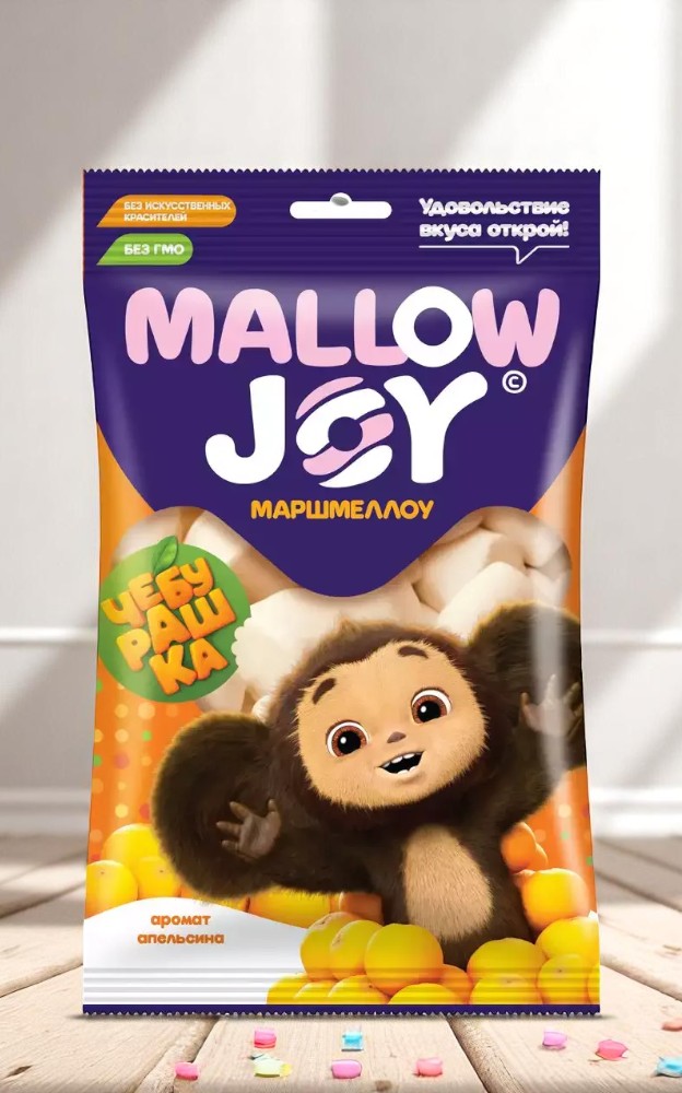 Чебурашка MALLOW JOY Маршмеллоу в форме косички 0,025 кг * 24