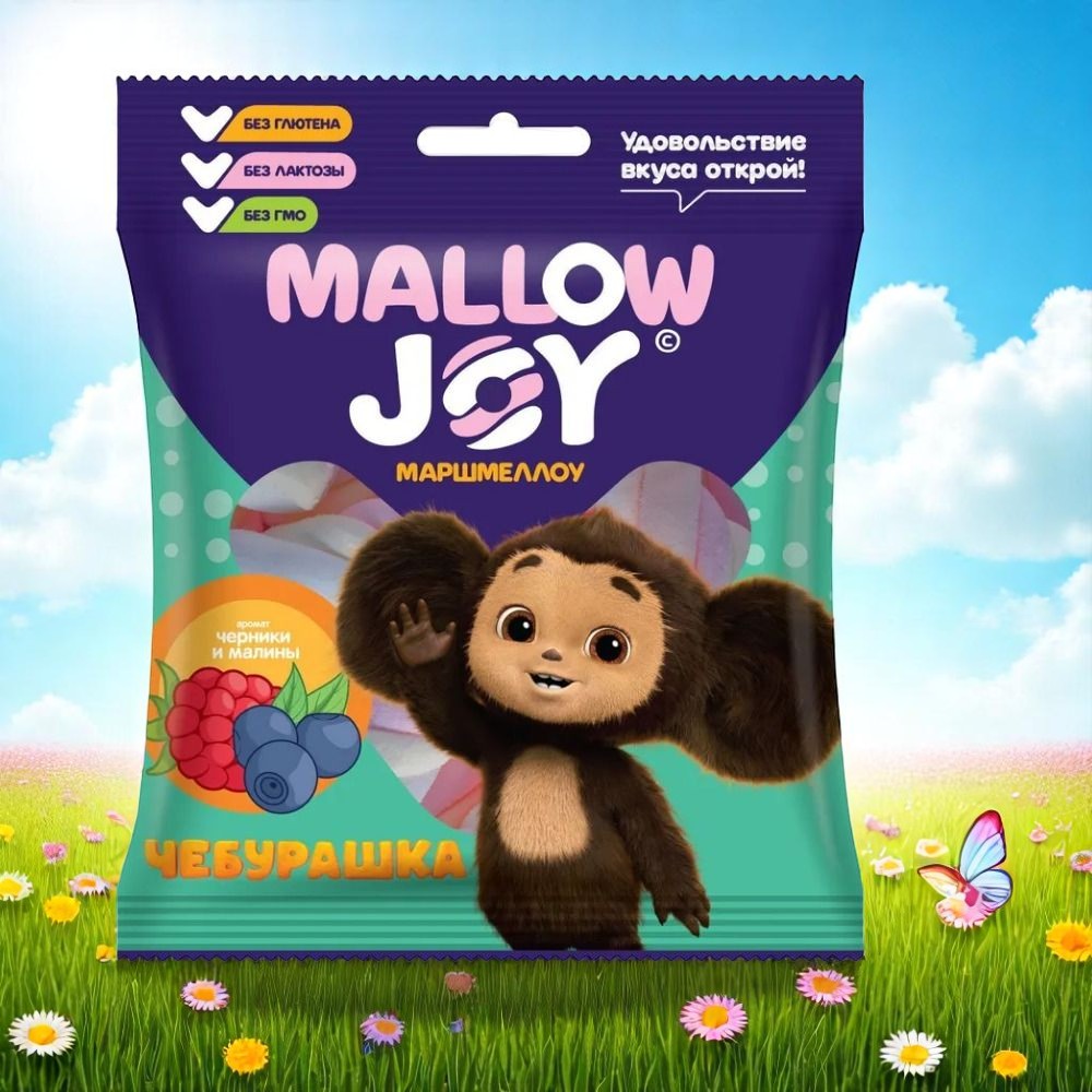 Чебурашка MALLOW JOY Маршмеллоу во флоупаке 25г * 20 / 5бл