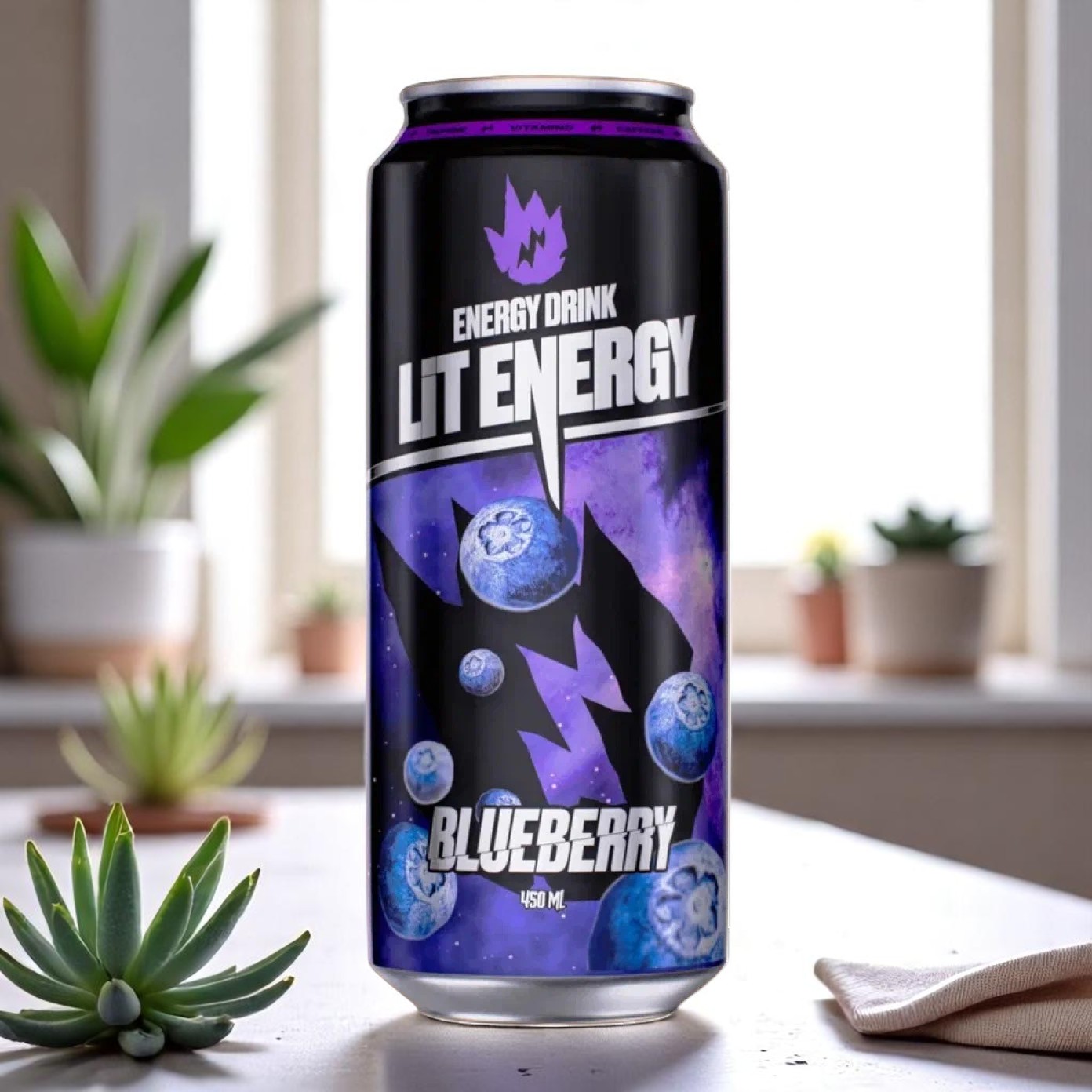 Lit Energy 450мл Напиток BLUEBERRY(черничный) тониз.б/а ж/б