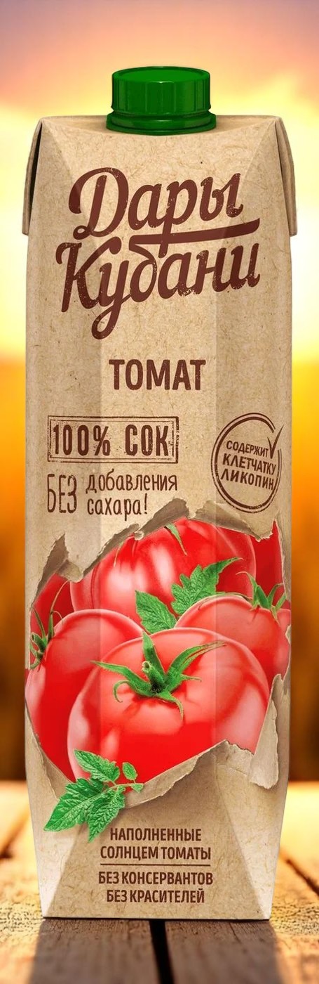 Д.Кубани 0,95л Томатный с мякотью и солью