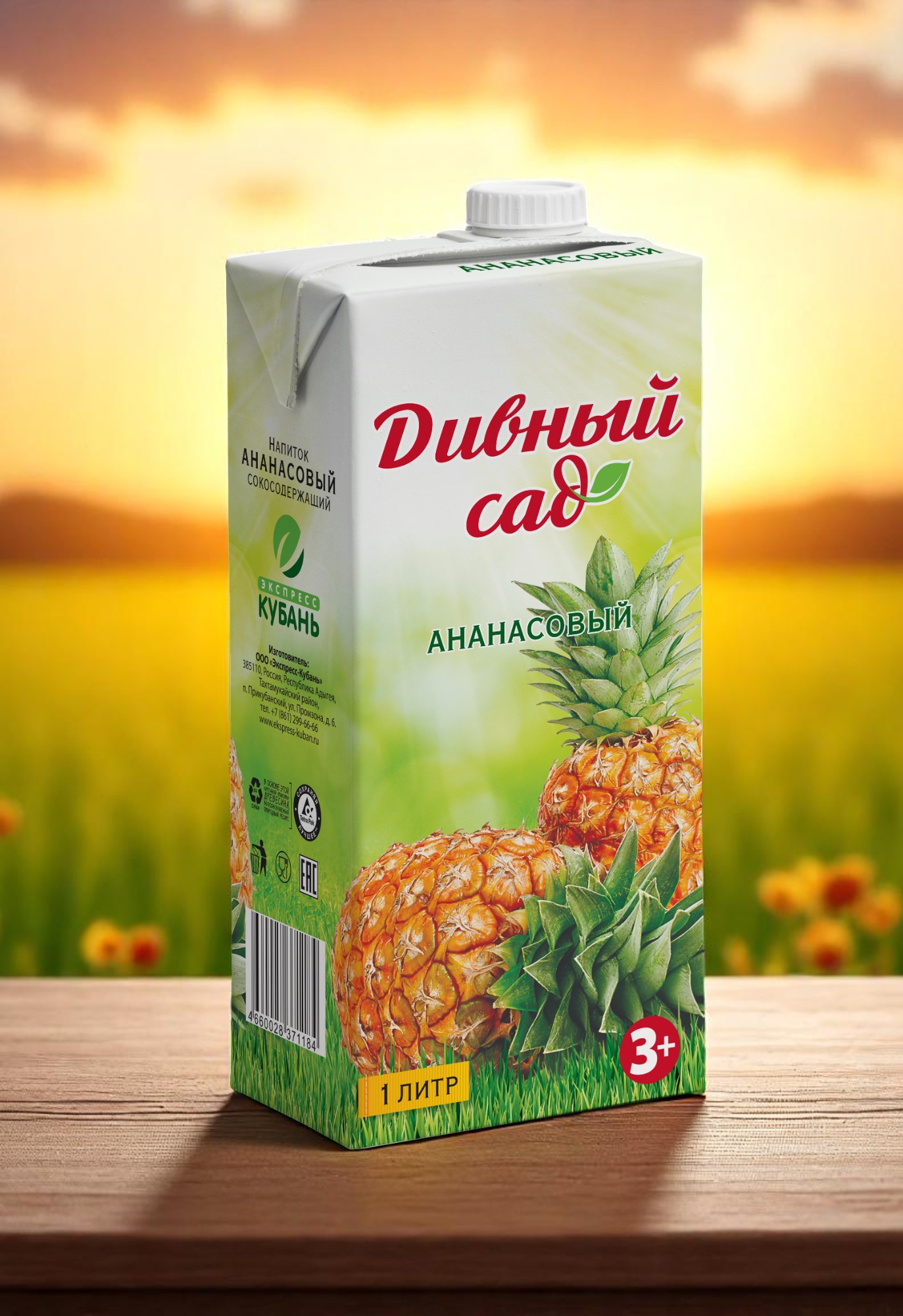 Дивн.сад 0,95л Ананасовый нектар