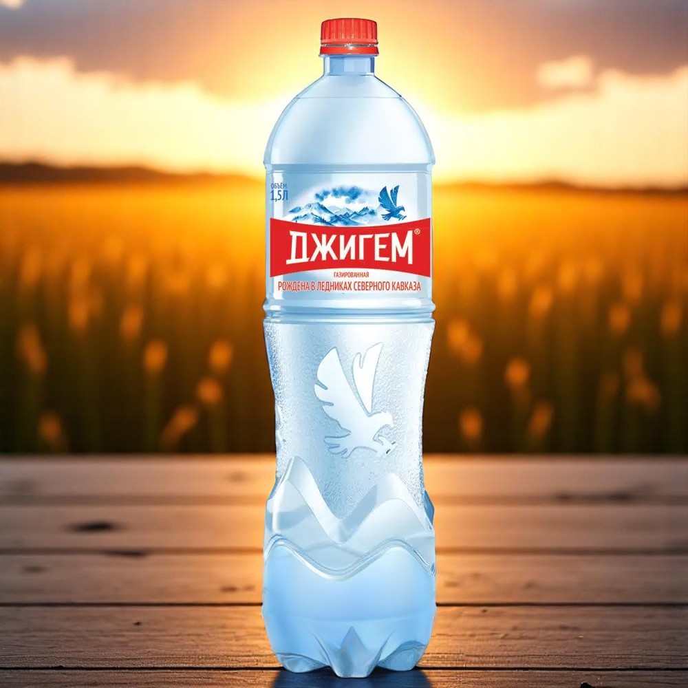 Джигем ПЭТ 1,5л Газ. мин.вода