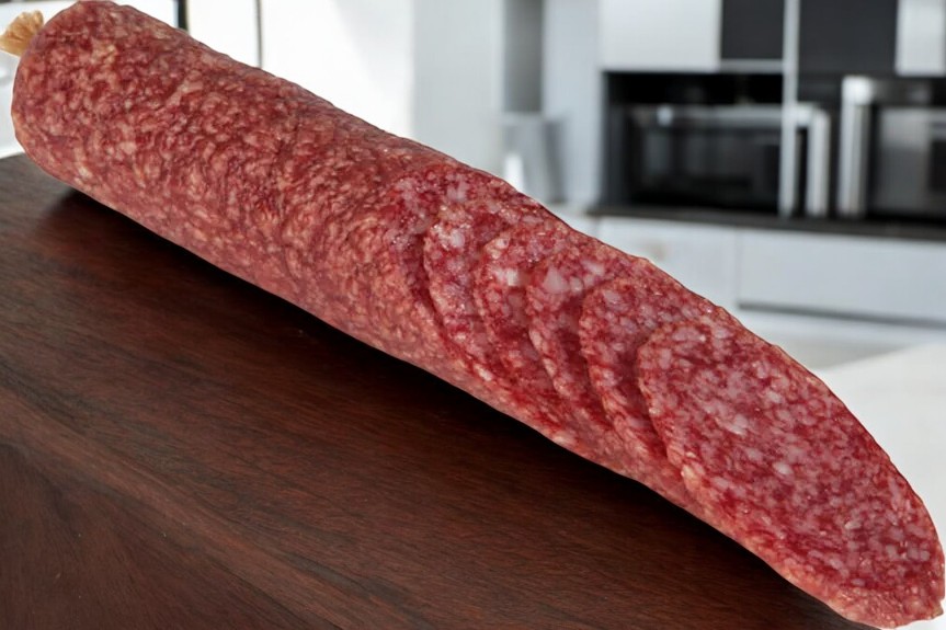 Мясной продукт. Сырокопчёное колбасное изделие Салями “КЛАССИК” 220г