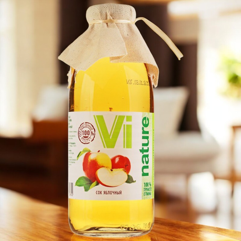 Яблочный сок Vi NATURE ст.бут. 0,75л