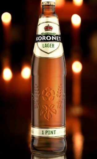 Пиво Лидское “Koronet Lager” светлое 0,568 л.ст/б. 4,6%
