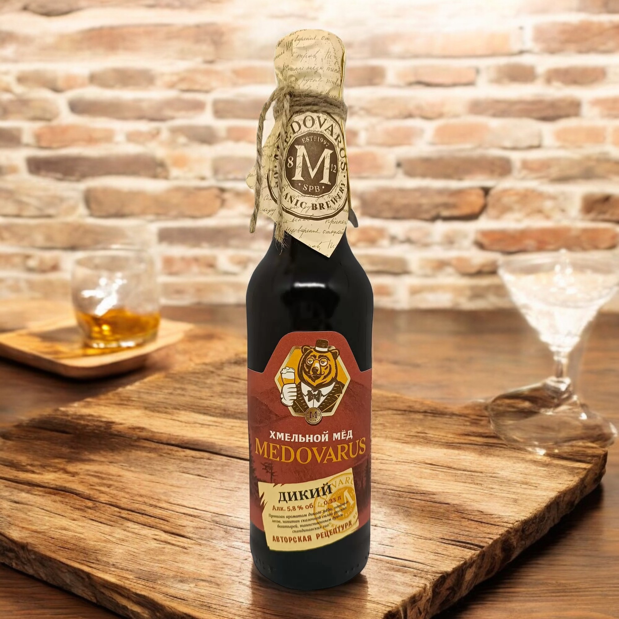 Хмельной мед Дикий MEDOVARUS 5,8% 0,33 ст/б