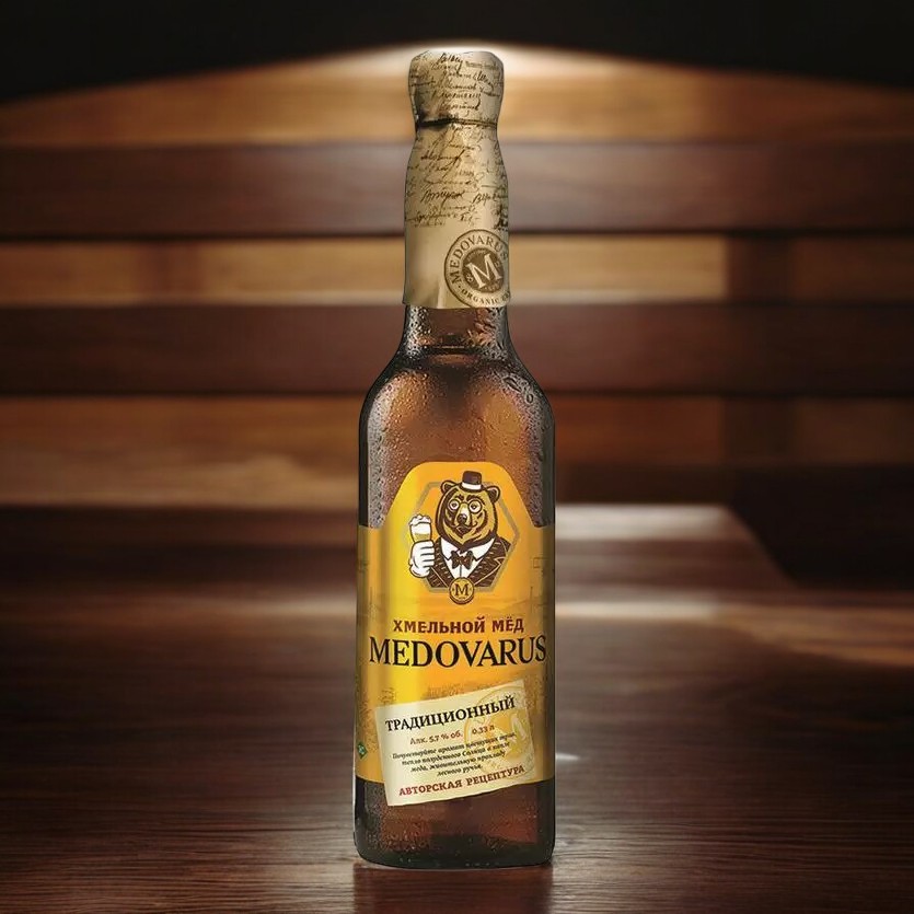 Хмельной мед Традиционный MEDOVARUS 5,7% 0,33 ст/б