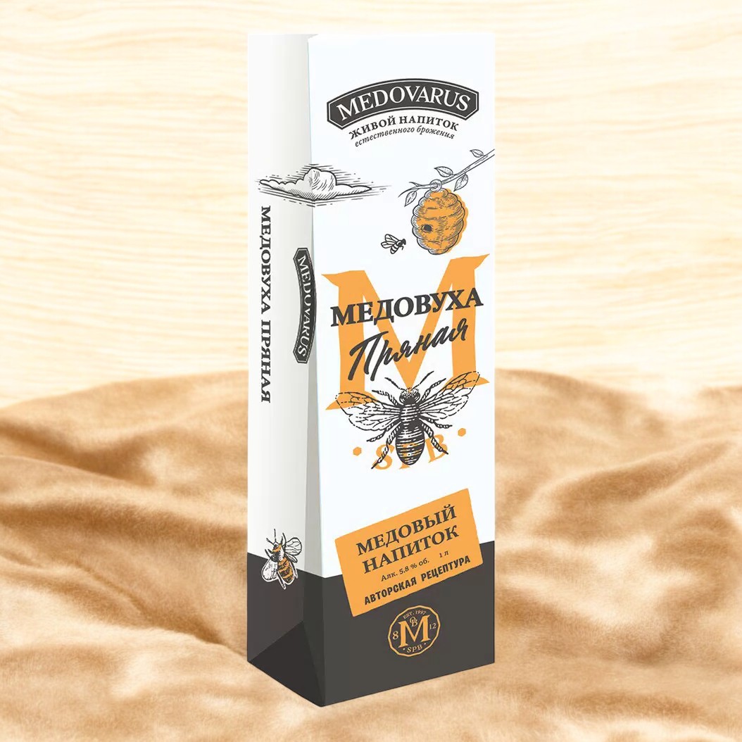Мед нап “Медовуха” MEDOVARUS 5,8% об. 1,0л ПЭТ