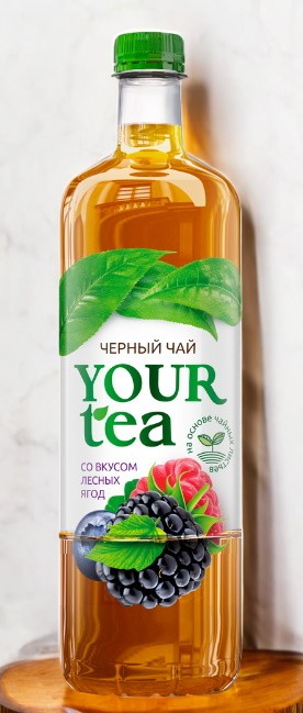 Дарида Напиток б/а негаз. “Черный чай со вкусом лесных ягод” , 1,0 л