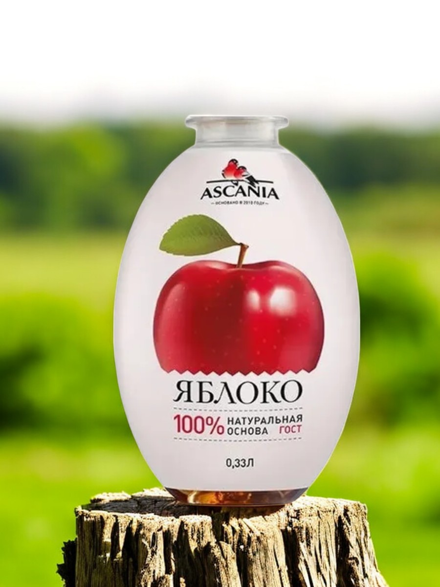 Безалкогольный напиток ASCANIA “Яблоко” ПЭТ 0,33л