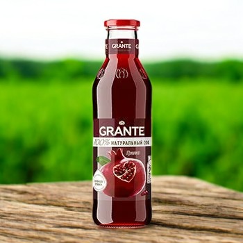 Сок гранатовый натуральный осветленный “Grante” прямого отжима 0,75л.