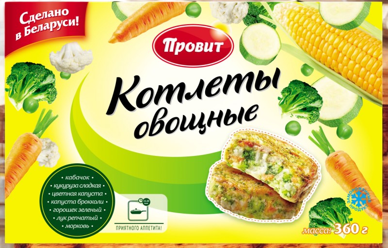 Котлеты овощные зам. 360г