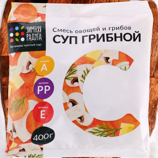 Смесь овощ. и гриб. Суп грибной ТМ Зимняя Радуга ЗАМ. 400г /ПровитБел/