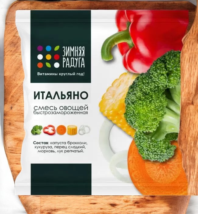 Смесь овощей Итальяно ТМ Зимняя радуга ЗАМ. 400г /ПровитБел/