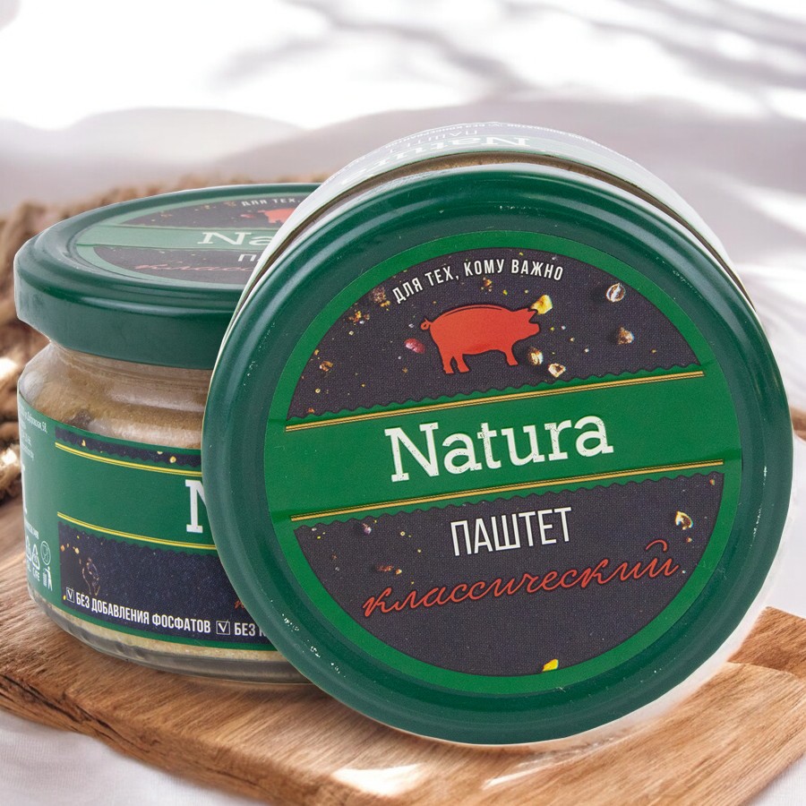 Консервы паштетные NATURA классическая 200 г