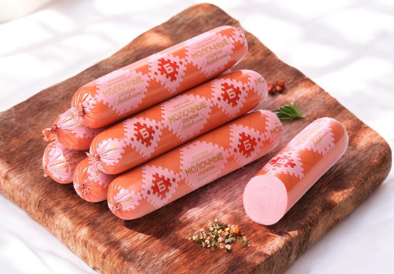 Сосиски Вкусные с молоком в/с газ /Брест/