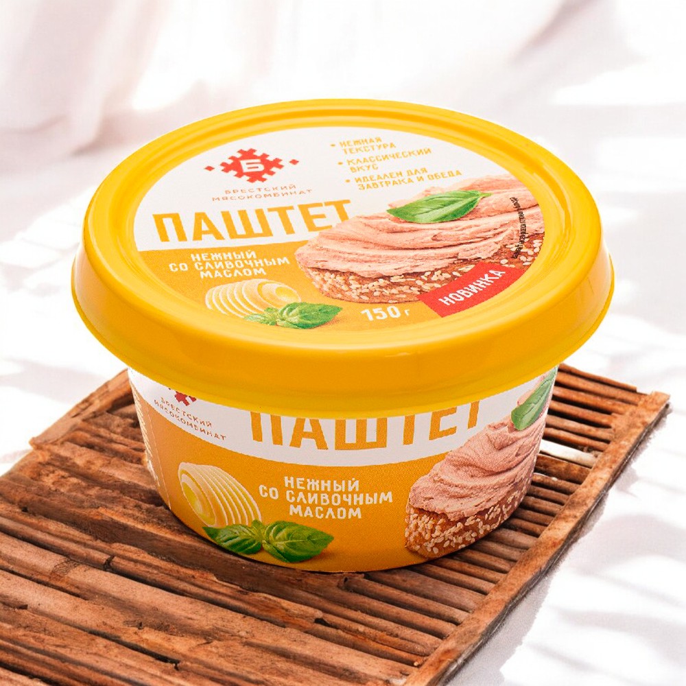 Паштет Нежный со слив. маслом 150г /Брест/