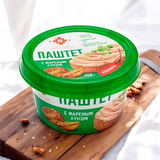 Паштет с жареным луком 150г /Брест