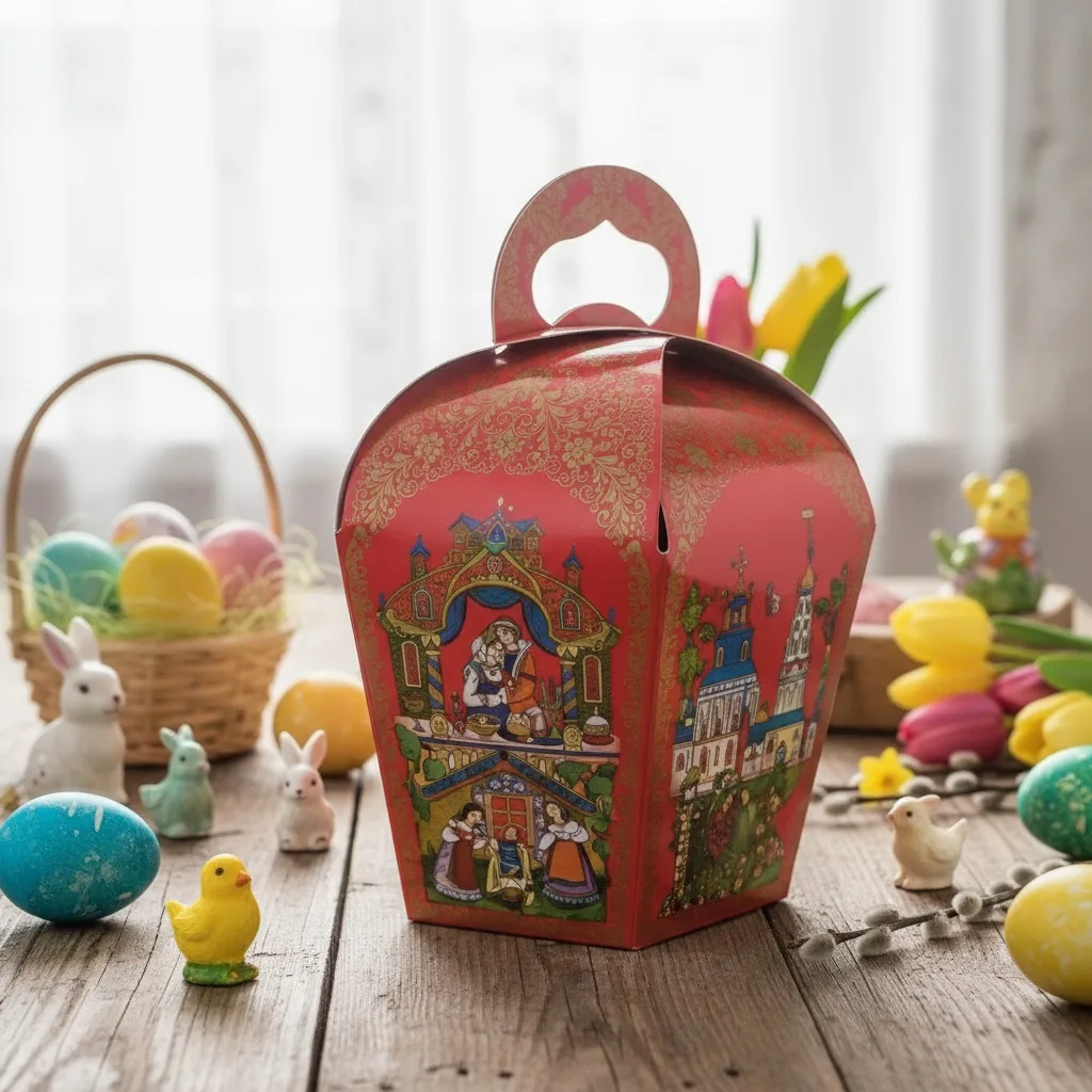 Кекс ПАСХАЛЬНЫЙ в подарочной упаковке 700 гр.