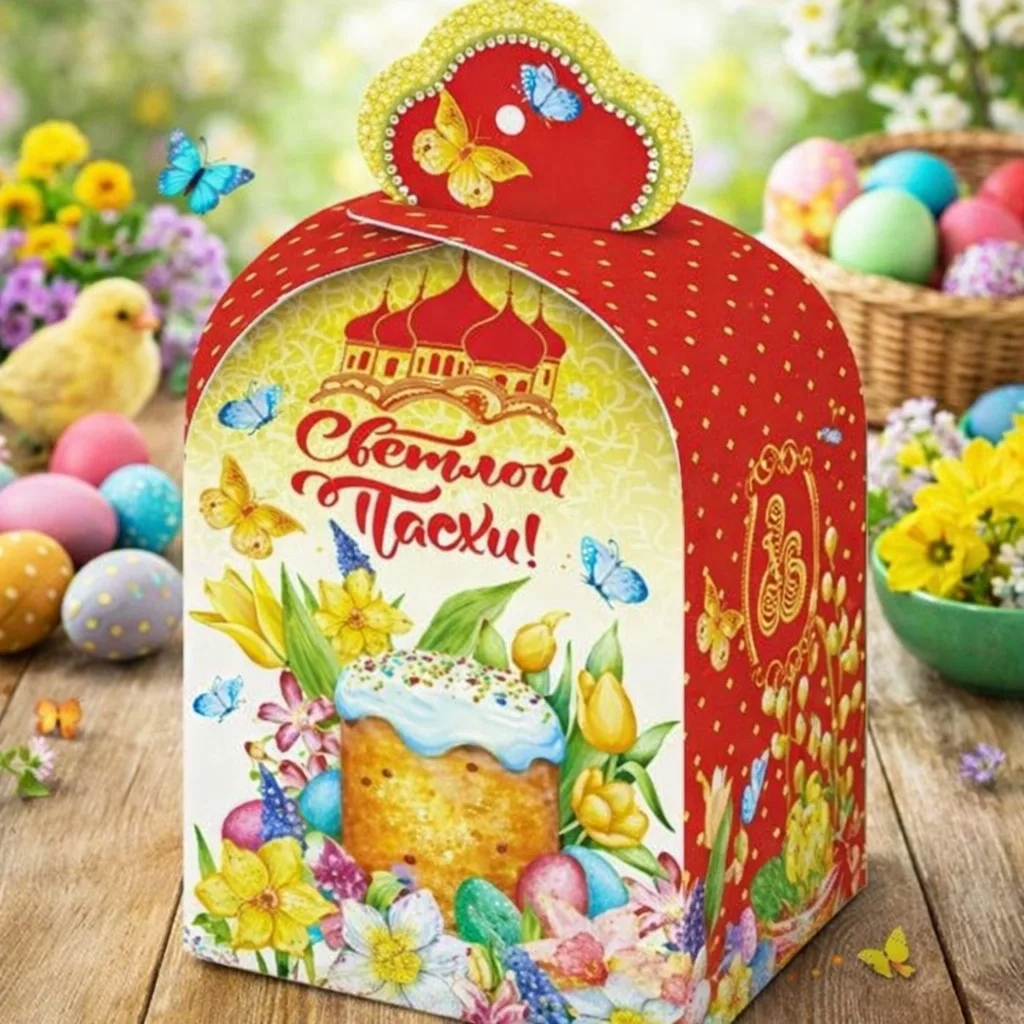 Кулич творожный с изюмом 350 гр