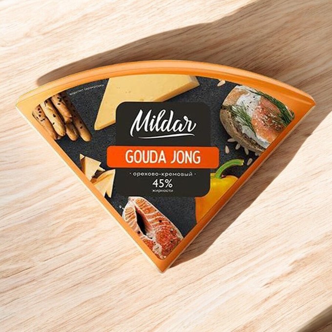 Сыр Gauda jong “MILDAR” 45 %