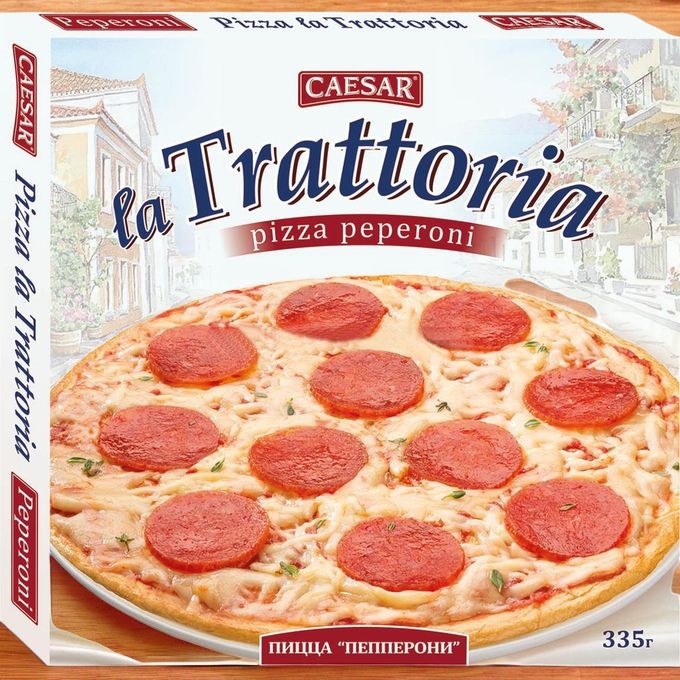 Пицца пепперони 0,335гр (НДС 20%) La Trattoria