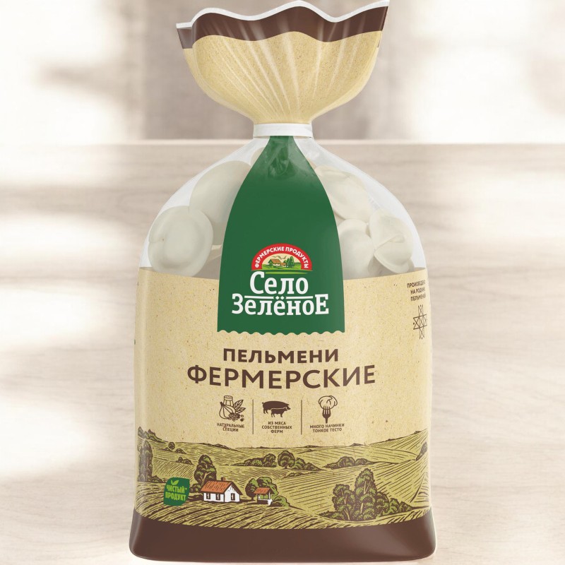Пельмени Фермерские 0,7гр Село Зеленое