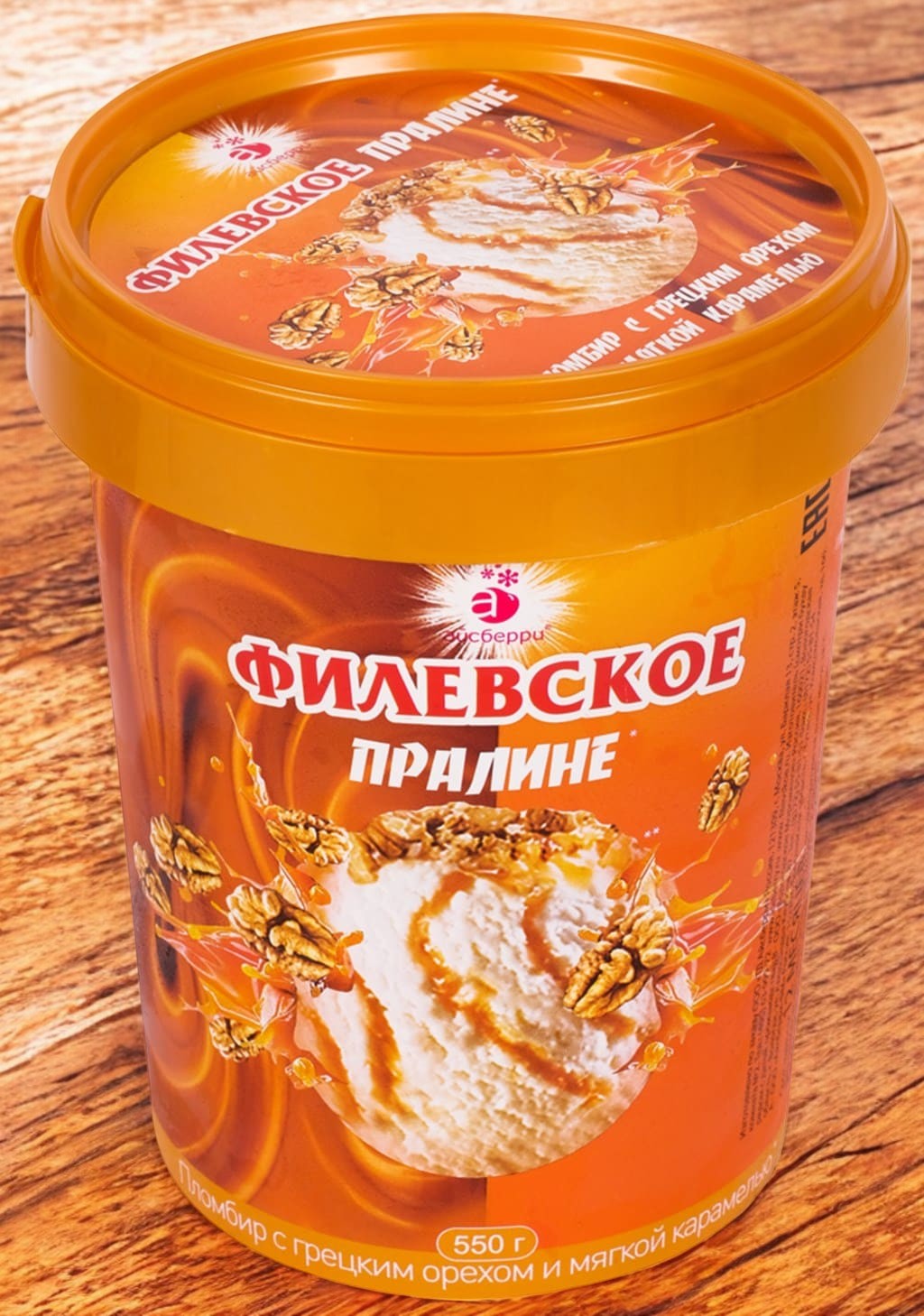 Морож Филевское пломбир с ар карс гр ор и мяг кар вед 550гр ФС